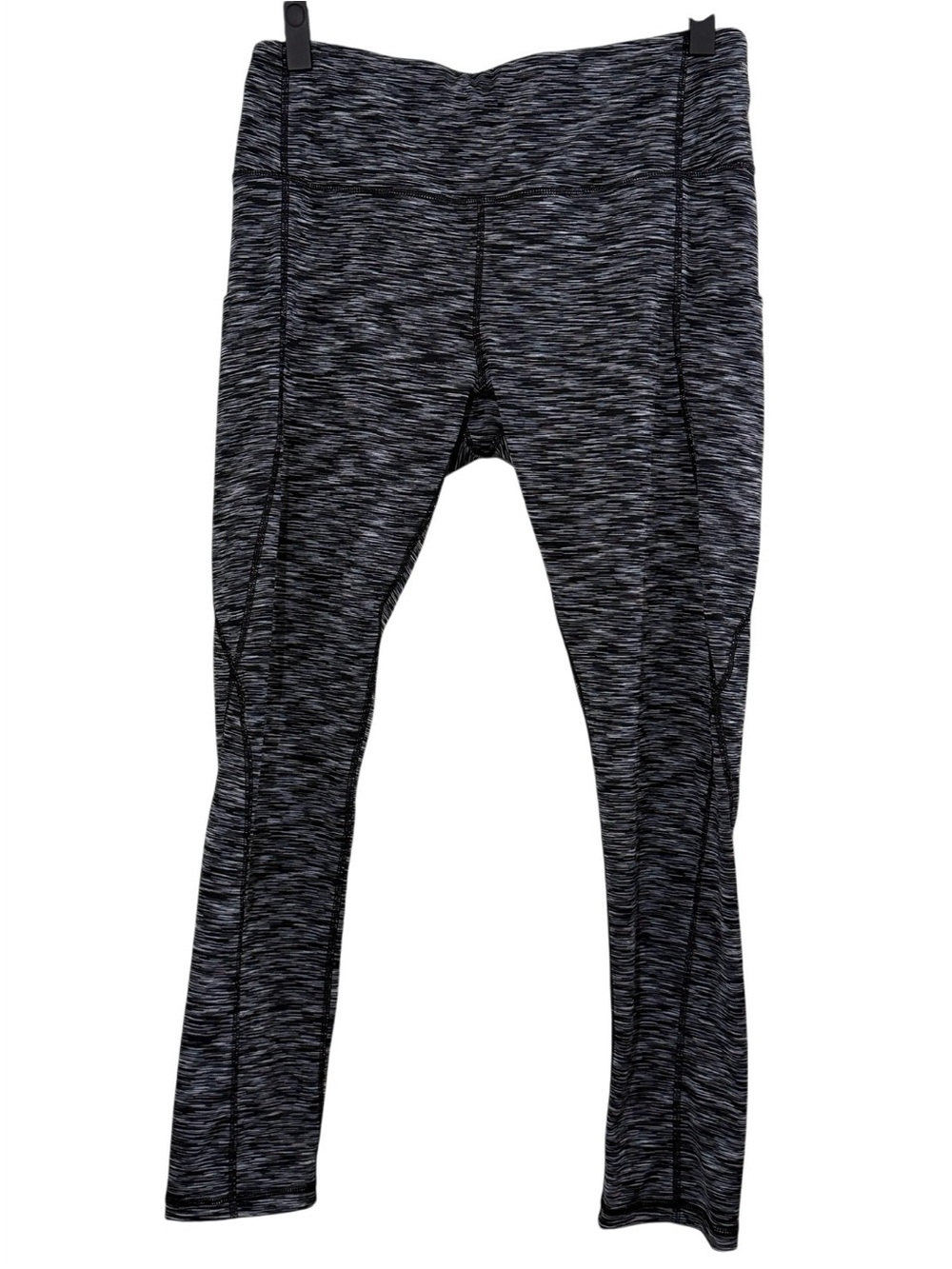 Heathered Gray Black Active Leggings